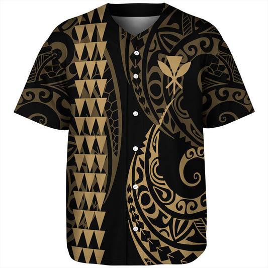 Hawaii Baseball Shirt Kanaka Kakau Style Ver.1