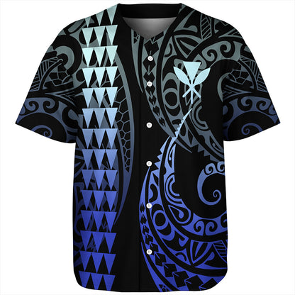 Hawaii Baseball Shirt Kanaka Kakau Style
