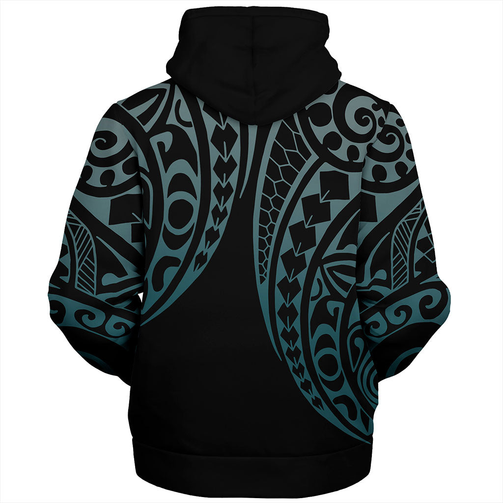 Hawaii Sherpa Hoodie Kanaka Kakau Style Ver.1