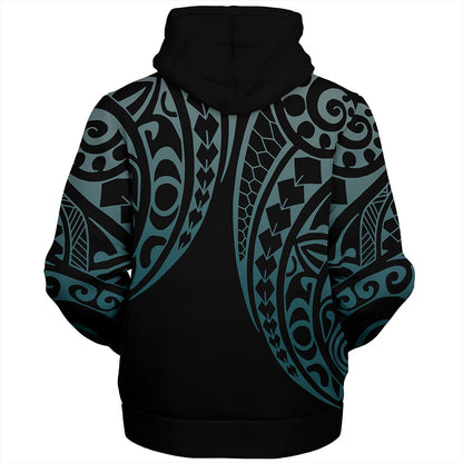 Hawaii Sherpa Hoodie Kanaka Kakau Style Ver.1