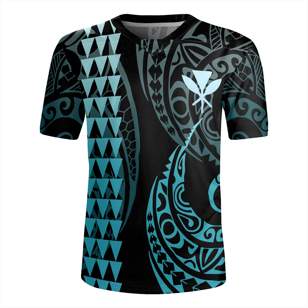 Hawaii Rugby Jersey Kanaka Kakau Style Ver.1