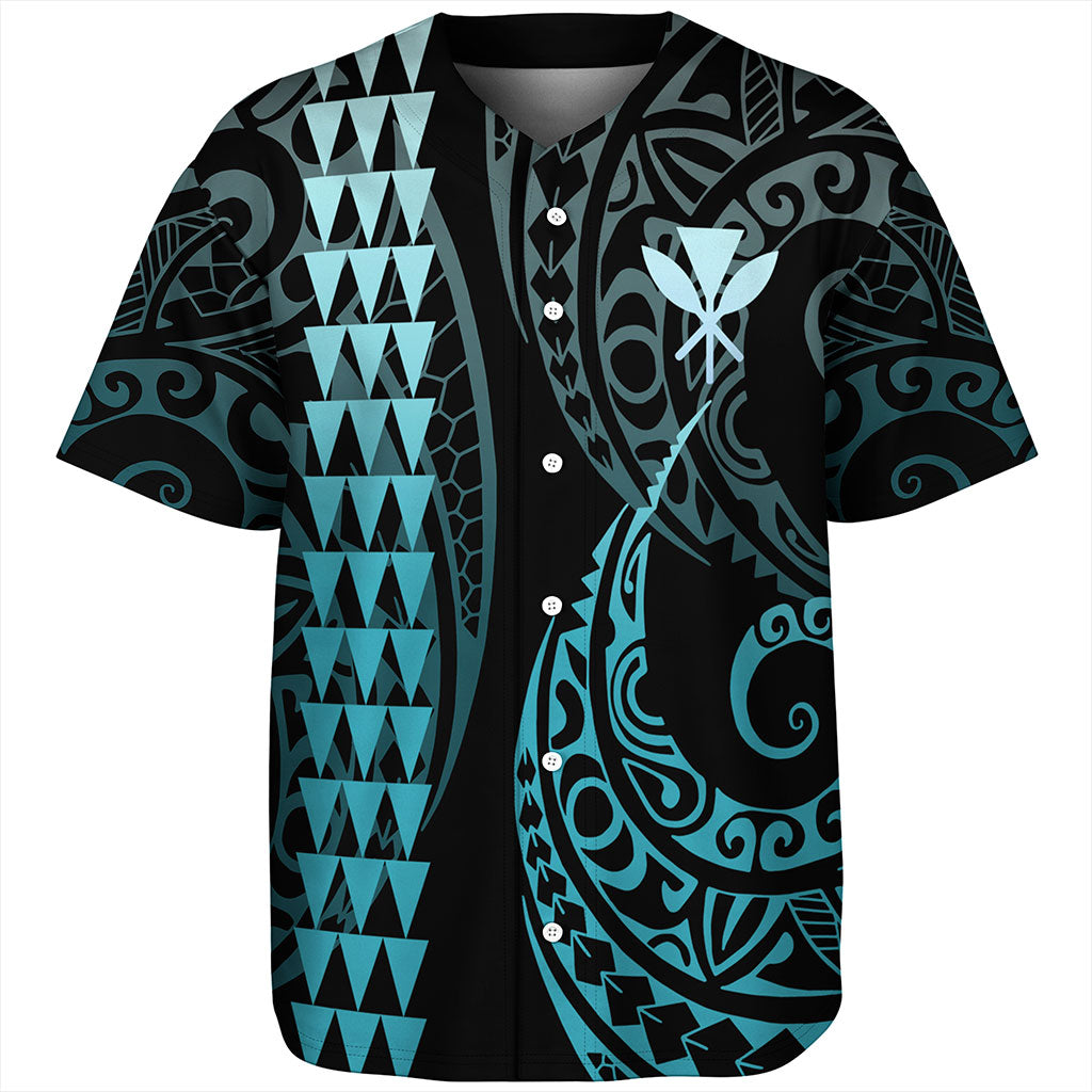 Hawaii Baseball Shirt Kanaka Kakau Style Ver.1