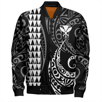 Hawaii Bomber Jacket Kanaka Kakau Style Ver.1