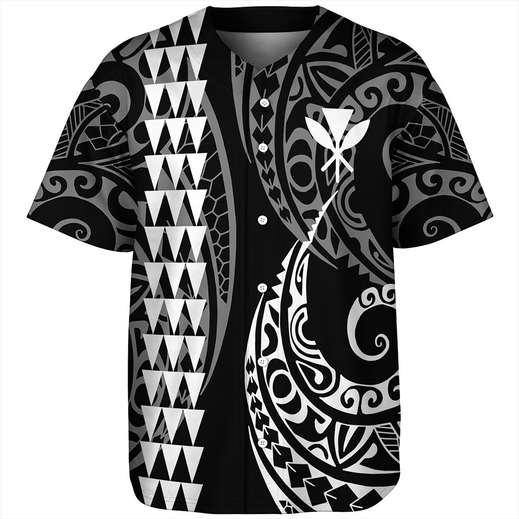 Hawaii Baseball Shirt Kanaka Kakau Style Ver.1