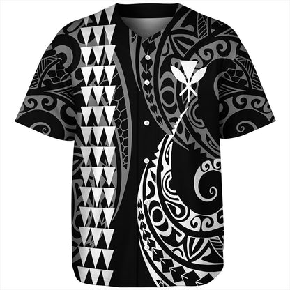 Hawaii Baseball Shirt Kanaka Kakau Style Ver.1