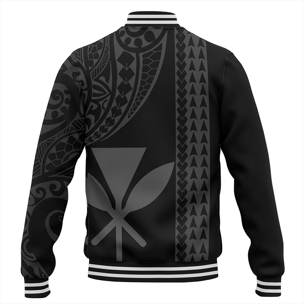 Hawaii Baseball Jacket Kanaka Maoli Polynesian Tribal Simple Style