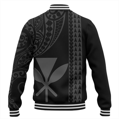 Hawaii Baseball Jacket Kanaka Maoli Polynesian Tribal Simple Style