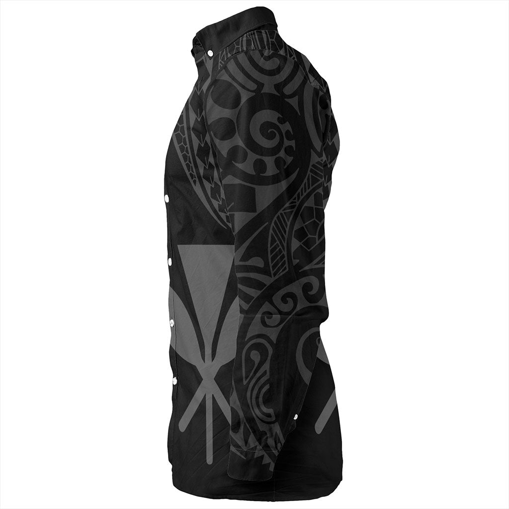 Hawaii Long Sleeve Shirt Kanaka Maoli Polynesian Tribal Simple Style