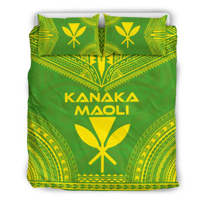 Kanaka Maoli Flag Polynesian Chief Duvet Cover Set