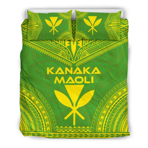 Kanaka Maoli Flag Polynesian Chief Duvet Cover Set