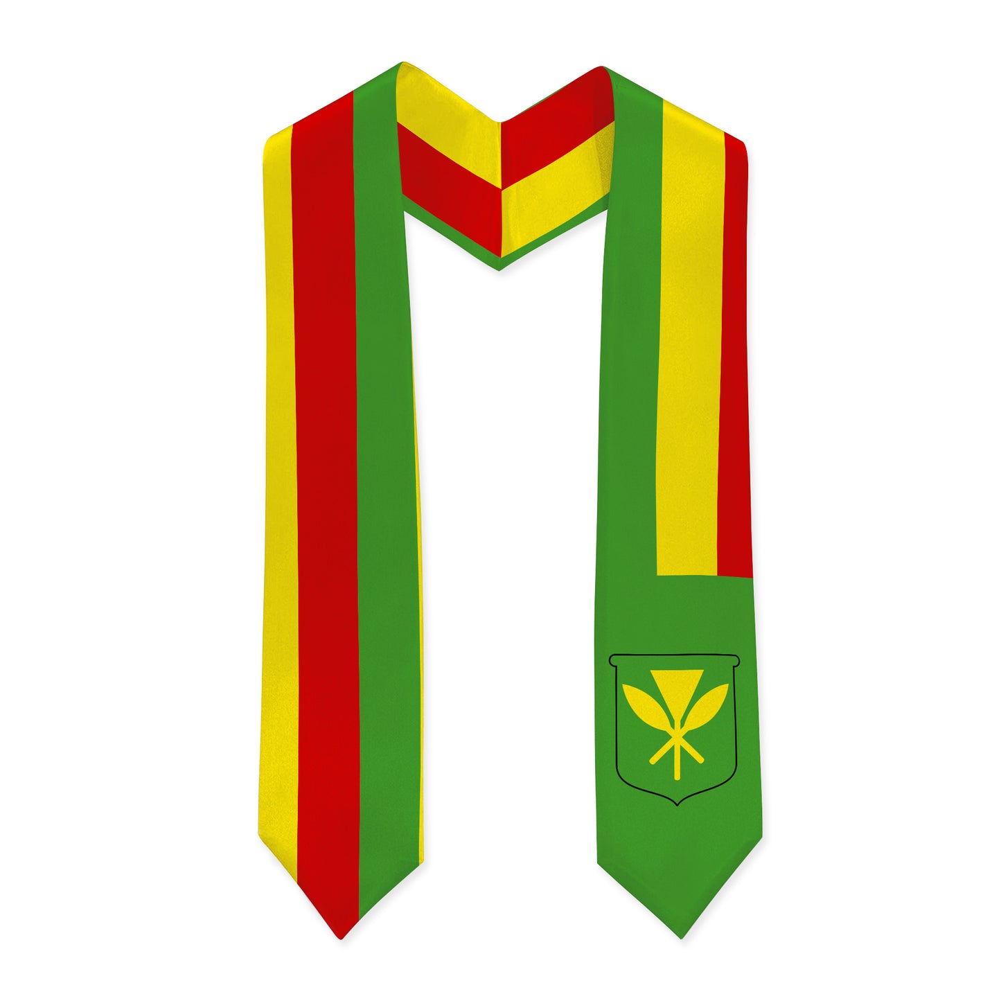 Hawaii Graduation Stole Kanaka Maoli Flag