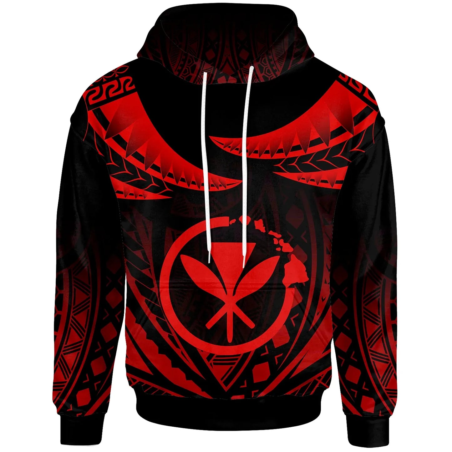 Kanaka Maoli Hoodie - Polynesian Tribal Tattoo