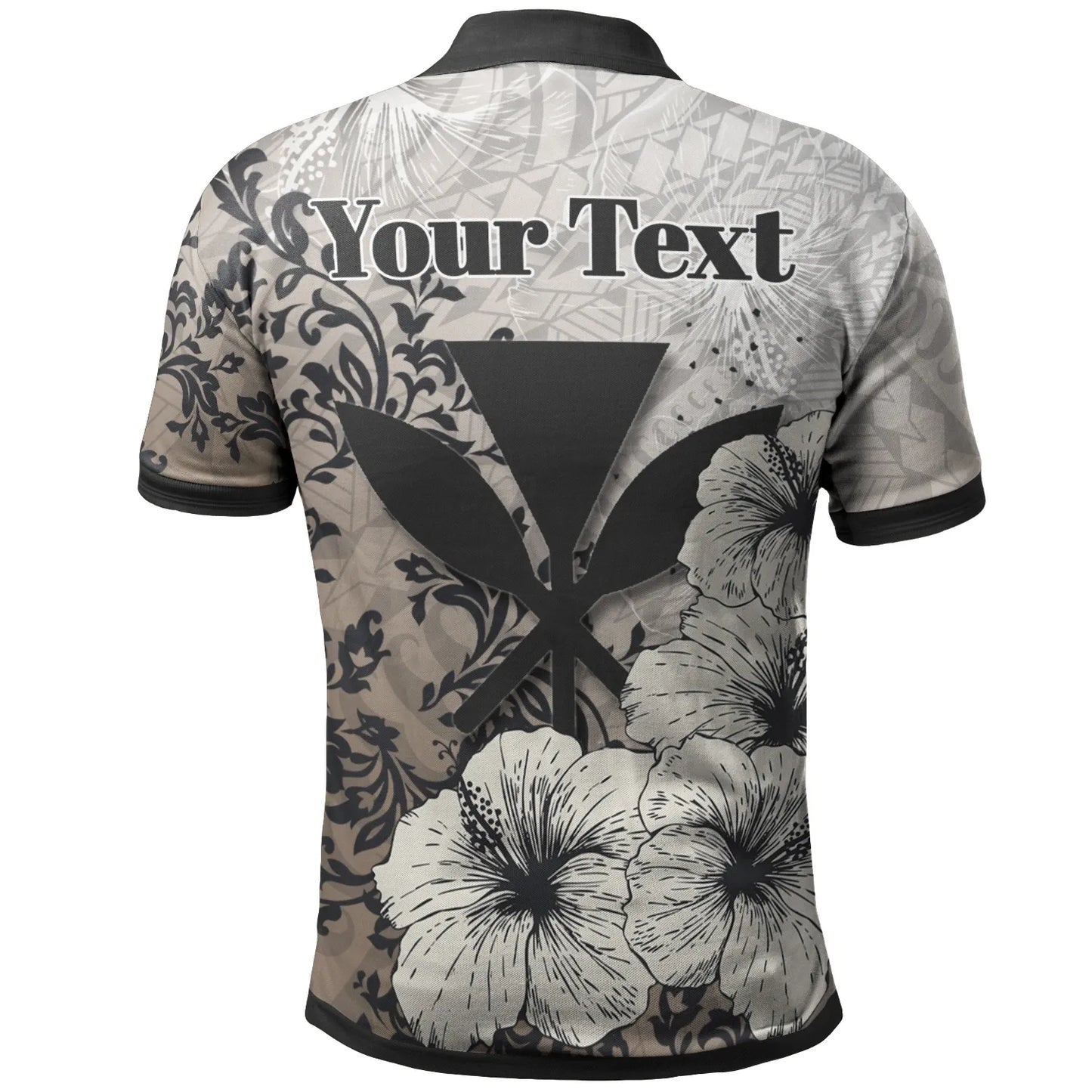 Kanaka Maoli Polo - Custom Personalised Vintage Luxury Floral Style