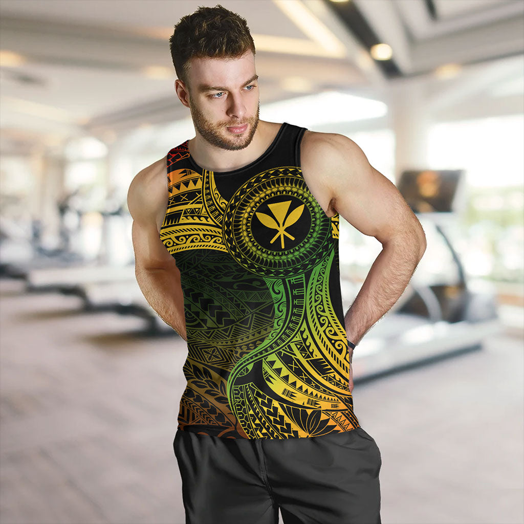 Hawaii Tank Top Kanaka Maoli Round Polynesian Tribal Reggae