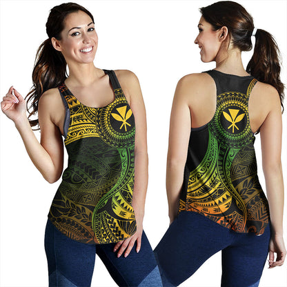 Hawaii Women Tank Kanaka Maoli Round Polynesian Tribal Reggae