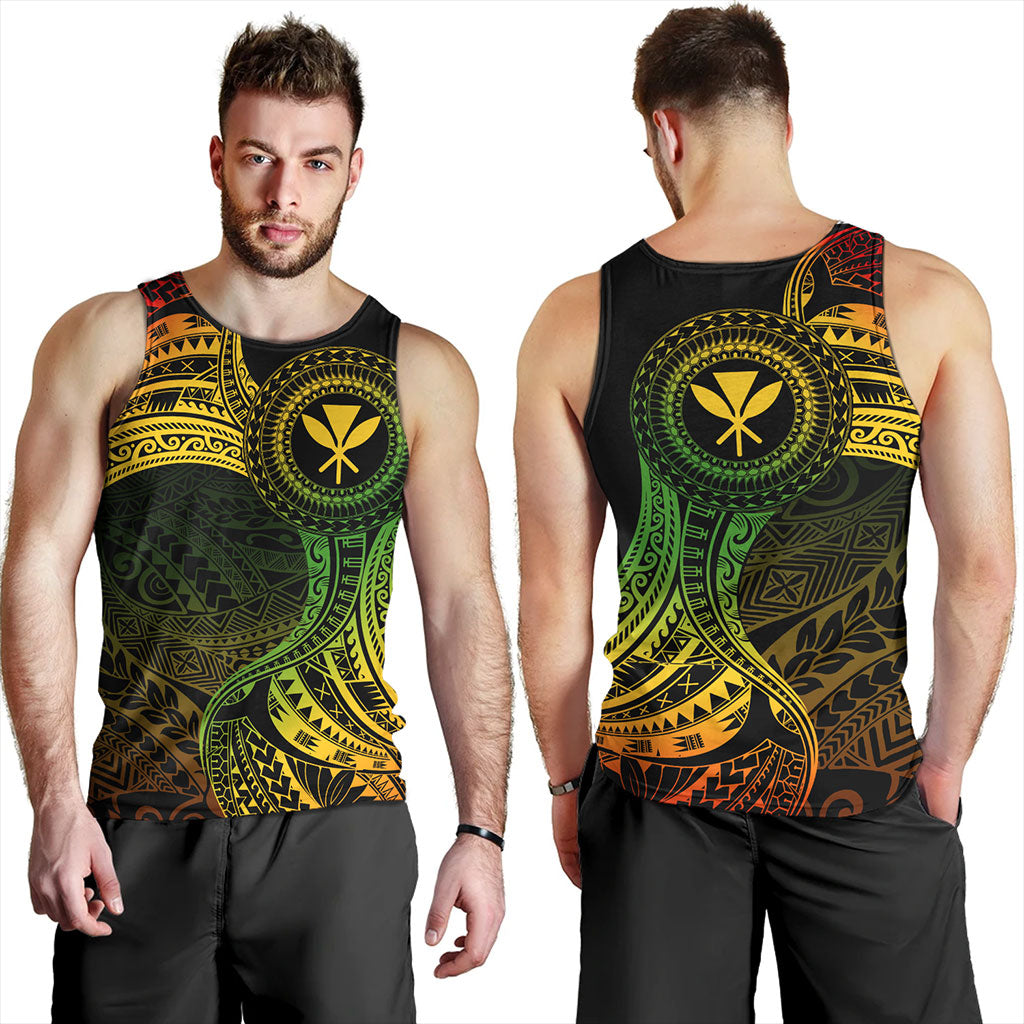 Hawaii Tank Top Kanaka Maoli Round Polynesian Tribal Reggae