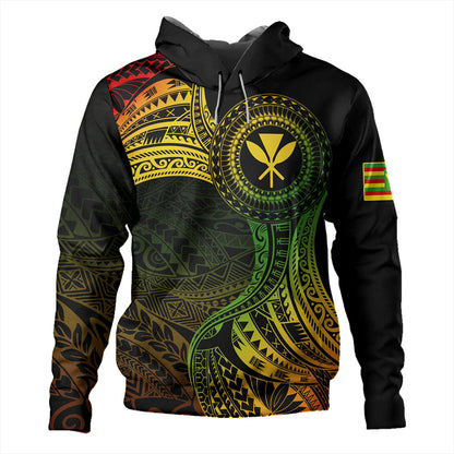Hawaii Hoodie Kanaka Maoli Round Polynesian Tribal Reggae