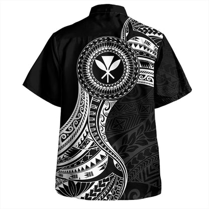 Hawaii Hawaiian Shirt Kanaka Maoli Round Polynesian Tribal White