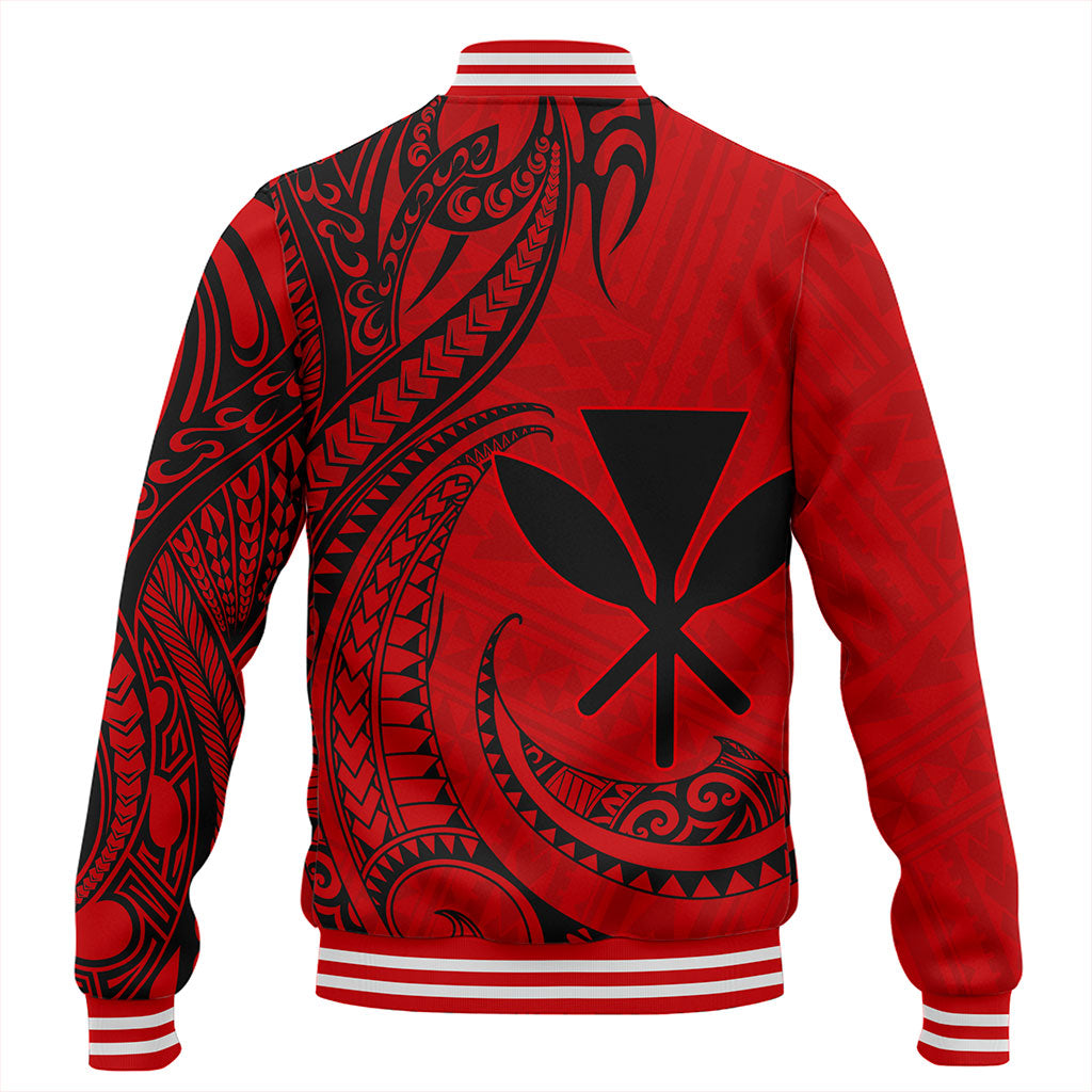 Hawaii Baseball Jacket Kanaka Tribal Polynesian Island