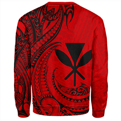 Hawaii Sweatshirt Kanaka Tribal Polynesian Island