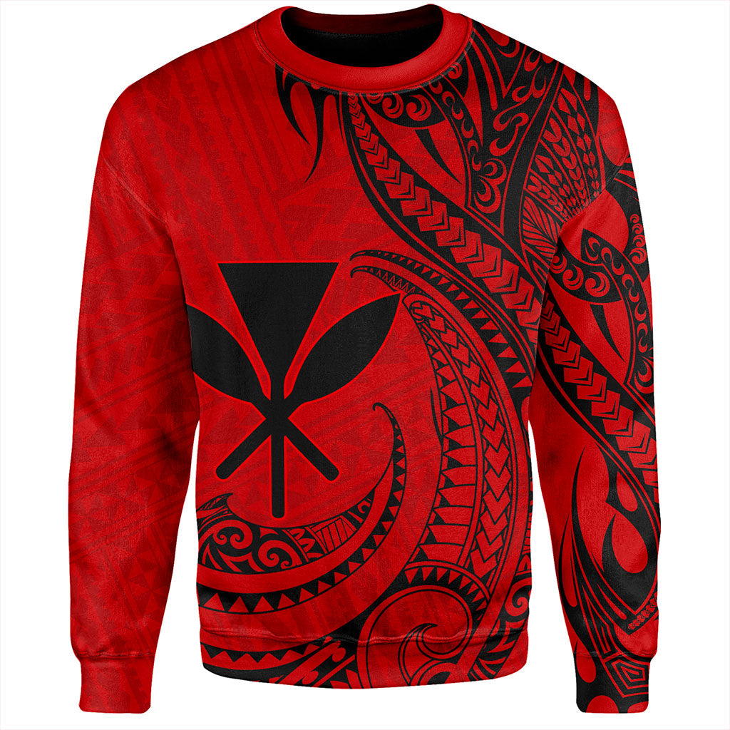 Hawaii Sweatshirt Kanaka Tribal Polynesian Island