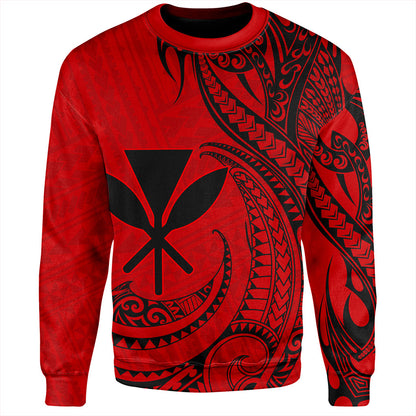 Hawaii Sweatshirt Kanaka Tribal Polynesian Island