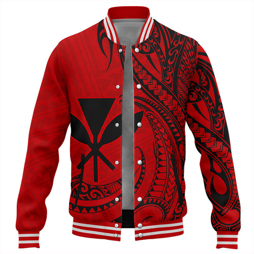 Hawaii Baseball Jacket Kanaka Tribal Polynesian Island