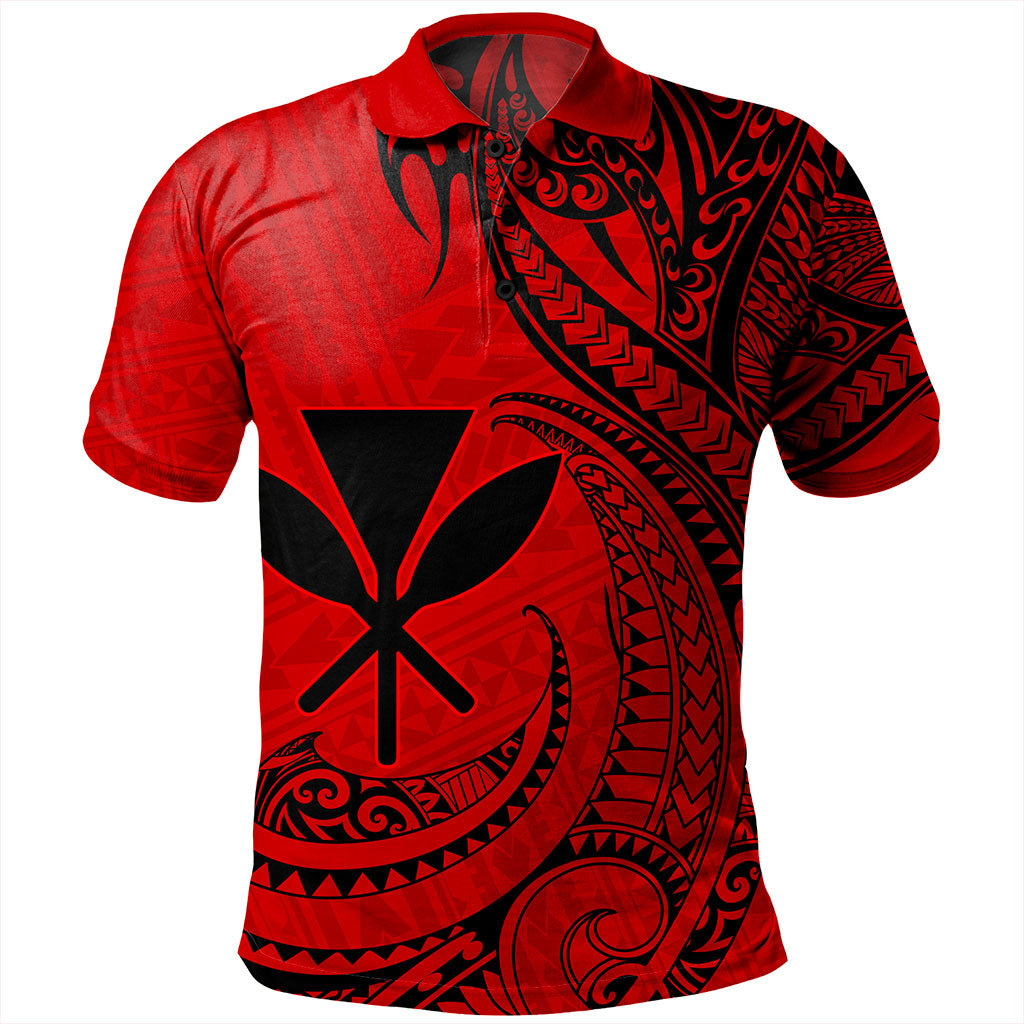 Hawaii Polo Shirt Kanaka Tribal Polynesian Island