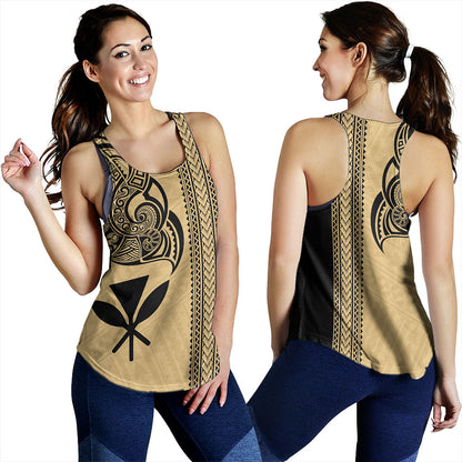 Hawaii Women Tank Kanaka Polynesia Tribal Tattoo