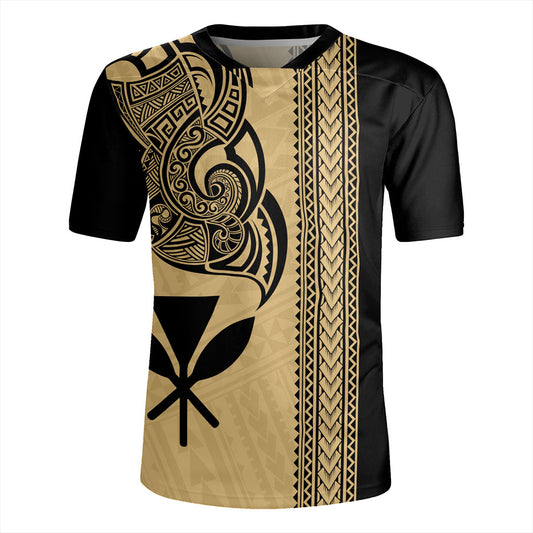 Hawaii Rugby Jersey Kanaka Polynesia Tribal Tattoo