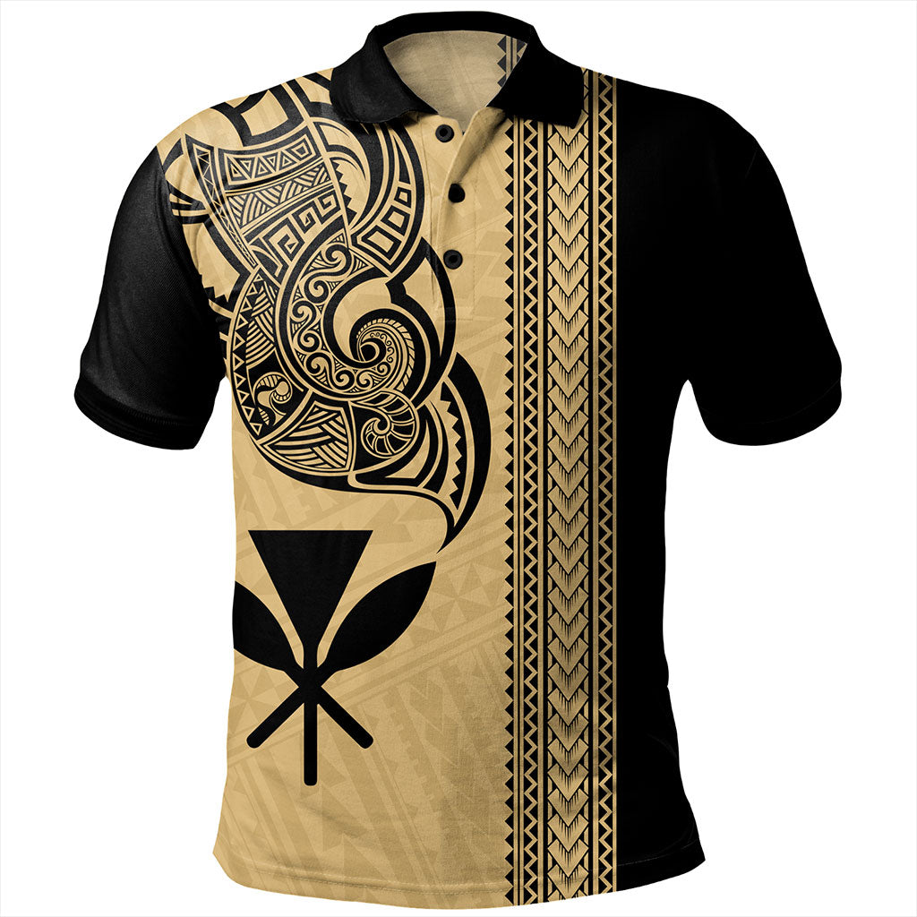 Hawaii Polo Shirt Kanaka Polynesia Tribal Tattoo