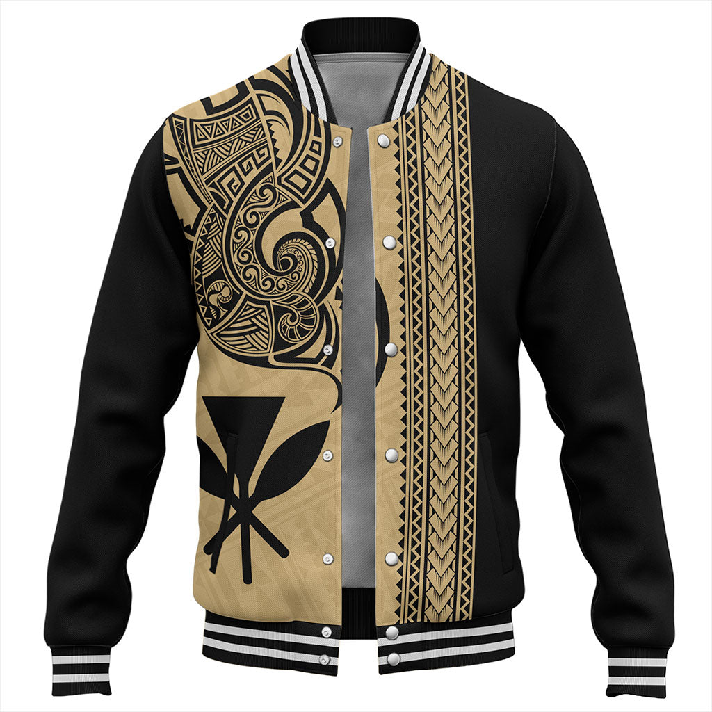 Hawaii Baseball Jacket Kanaka Polynesia Tribal Tattoo
