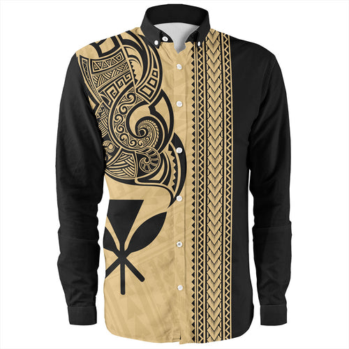Hawaii Long Sleeve Shirt Kanaka Polynesia Tribal Tattoo