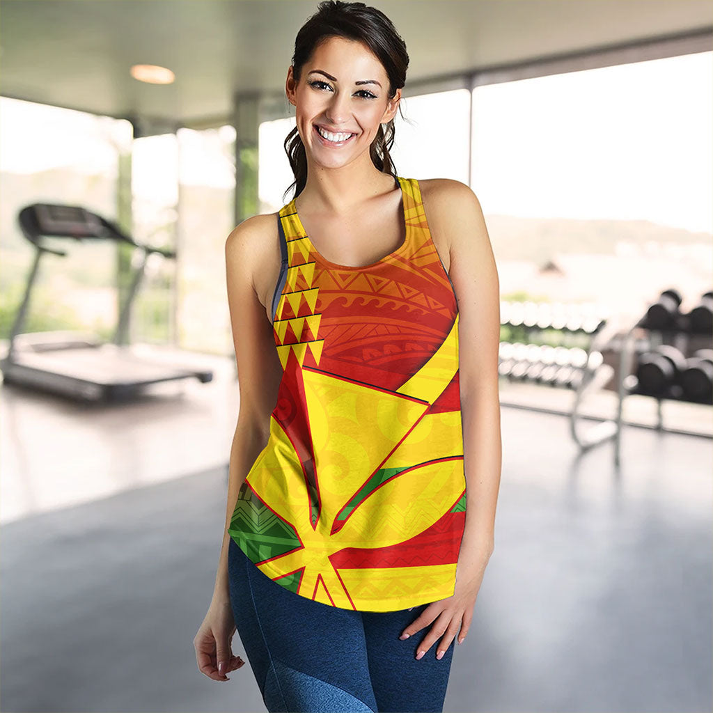 Hawaii Women Tank Kanaka Flag Tribal Polynesian