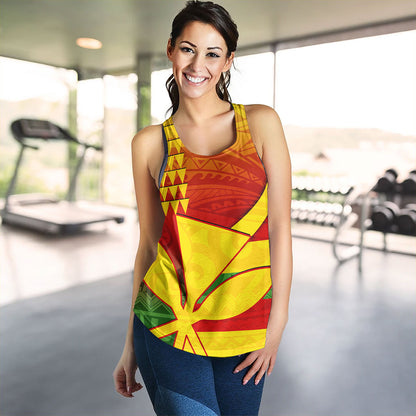 Hawaii Women Tank Kanaka Flag Tribal Polynesian