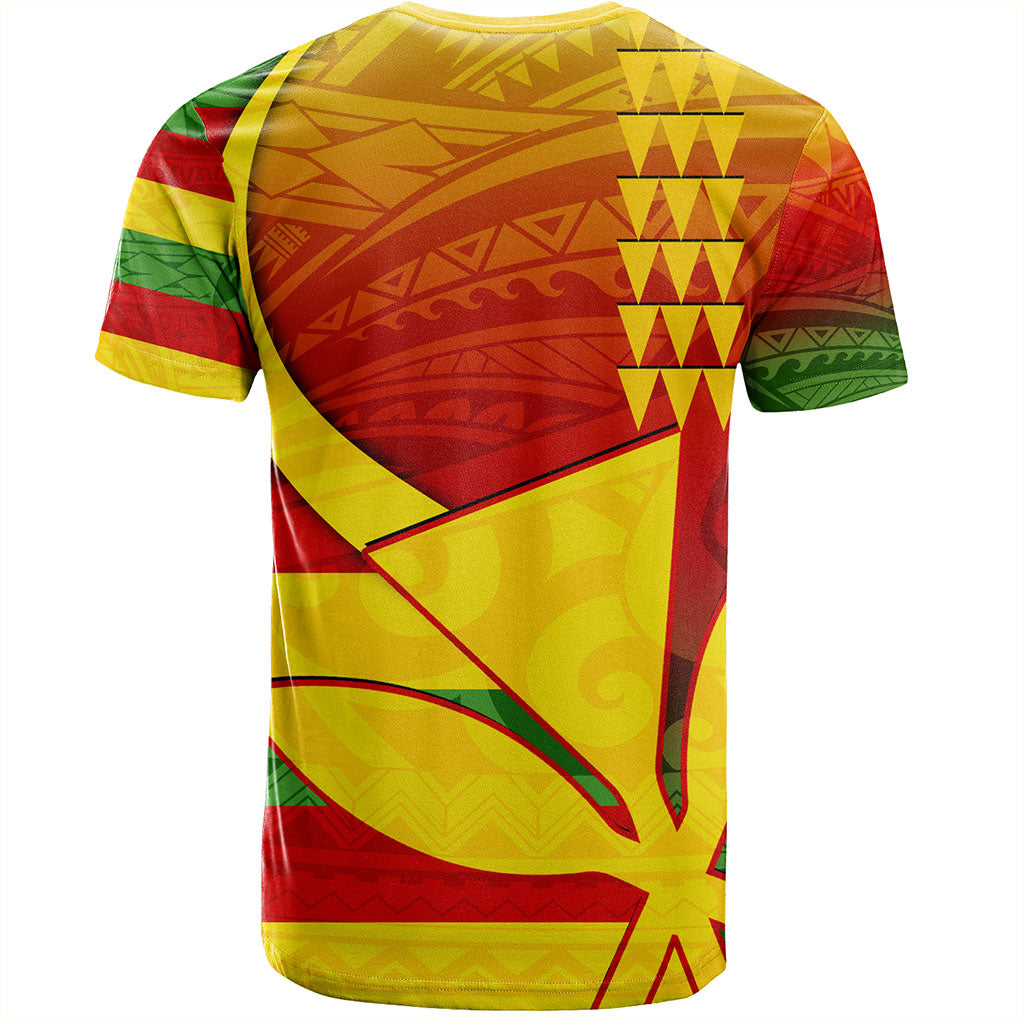 Hawaii T-Shirt Kanaka Flag Tribal Polynesian