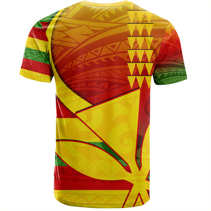 Hawaii T-Shirt Kanaka Flag Tribal Polynesian