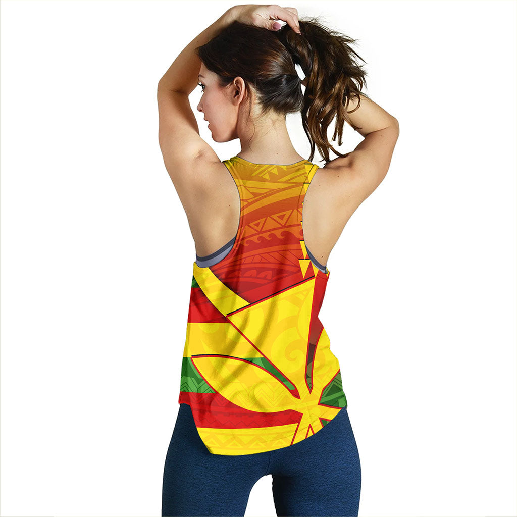 Hawaii Women Tank Kanaka Flag Tribal Polynesian