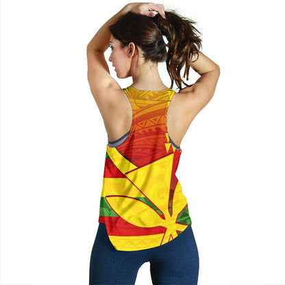 Hawaii Women Tank Kanaka Flag Tribal Polynesian
