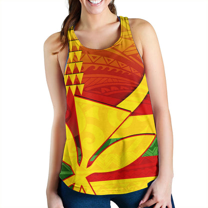 Hawaii Women Tank Kanaka Flag Tribal Polynesian