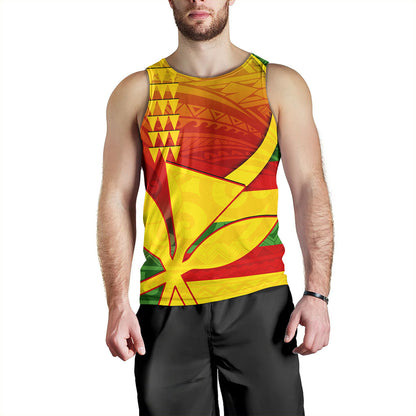 Hawaii Tank Top Kanaka Flag Tribal Polynesian