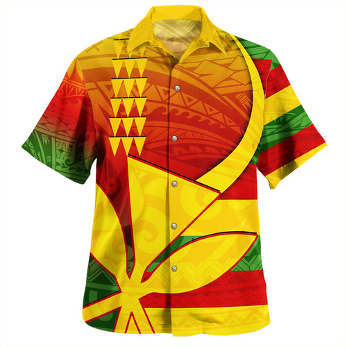 Hawaii Hawaiian Shirt Kanaka Flag Tribal Polynesian