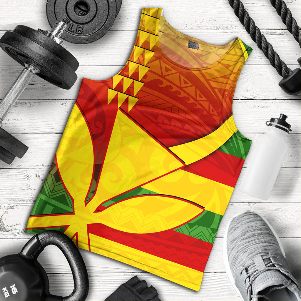 Hawaii Tank Top Kanaka Flag Tribal Polynesian