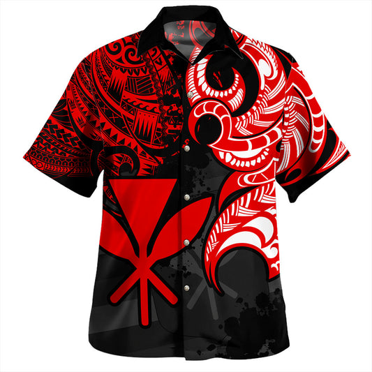 Hawaii Hawaiian Shirt Kanaka Polynesian Tribal Print Pattern