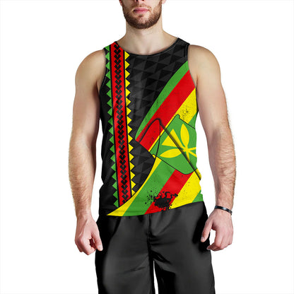 Hawaii Tank Top Kanaka Tribal Flag Grunge Special