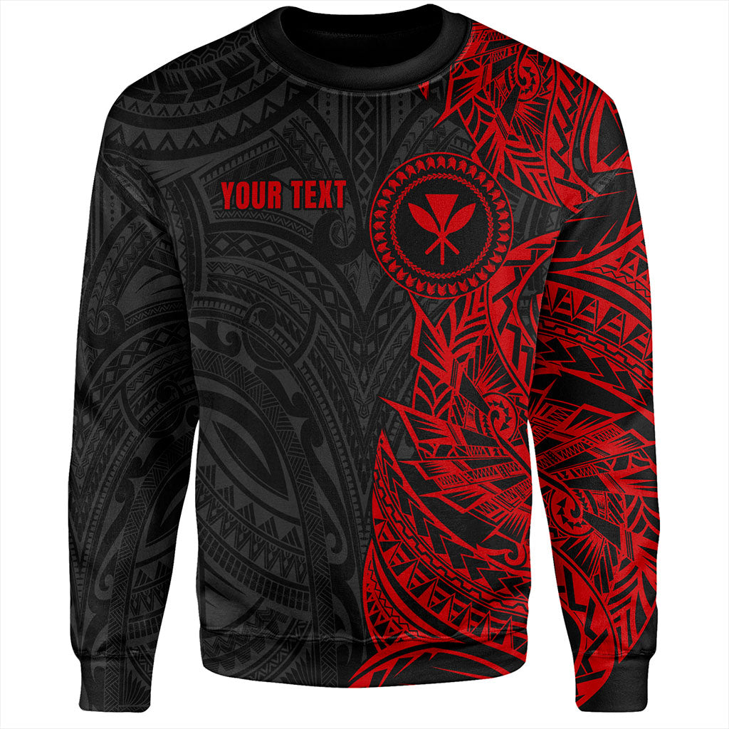 Hawaii Sweatshirt Custom Kanaka Tribal Tattoo