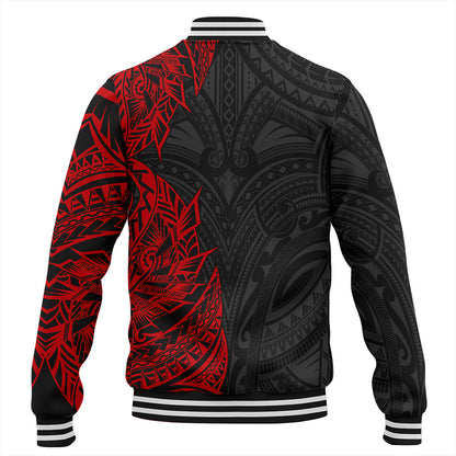 Hawaii Baseball Jacket Custom Kanaka Tribal Tattoo
