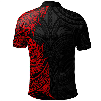 Hawaii Polo Shirt Custom Kanaka Tribal Tattoo