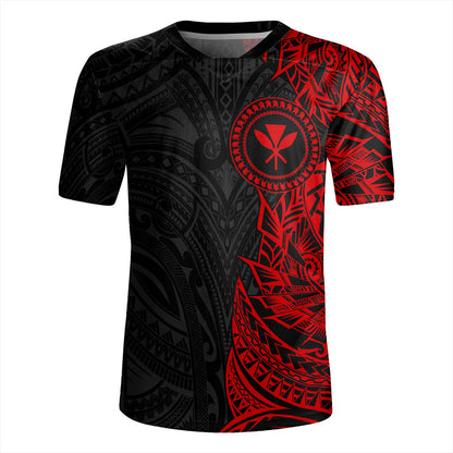 Hawaii Rugby Jersey Custom Kanaka Tribal Tattoo