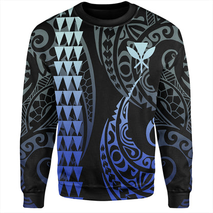 Hawaii Sweatshirt Kanaka Kakau Style